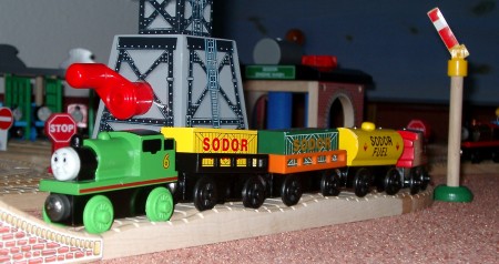 Percy mit Güterzug