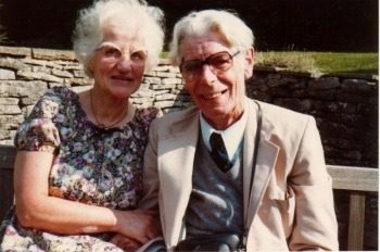 Wilbert Awdry und seinen Frau an ihrer Rubinhochzeit 1978.